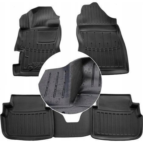 Tapis et essuie-glaces en caoutchouc SUBARU XV 2 GT 2017-2022 UD channels (1/5)