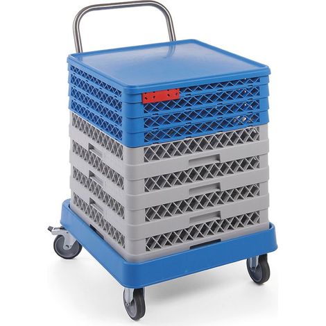 HENDI Trolley für Geschirrspülkörbe mit Griff, 575x545x(H)920mm
