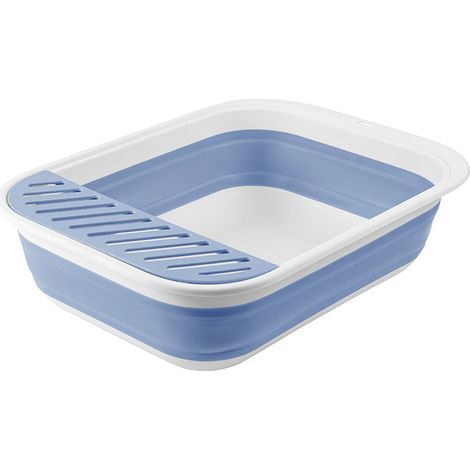 Bac à litière pliable pour chatons, - Bac de voyage étanche à entrée basse avec pédale à sable pour chatons et chats âgés