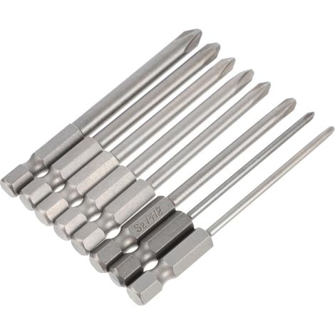 8 Pièces Embouts De Tournevis Embouts De Pilote D'impact Tournevis Pentalobe Embout De Tournevis Magnétique Rallonge De Tournevis Acier Allié Chrome-vanadium Couverture S2 Suite (1/5)