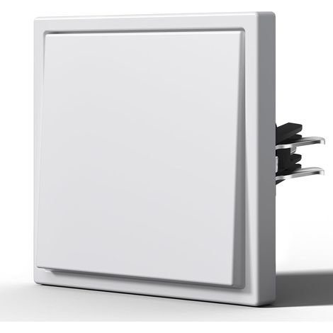 Interrupteur Mural, Interrupteur Lampe De Chevet Avec Griffes, Plastique, Interrupteur Va Et Vient, 1 Gang 2 Way, 80mm, Blanc (1/4)