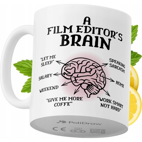 Lustige Kaffeetasse mit witzigem Textdesign für Filmeditoren – ideal für Geburtstage, Namenstage und Feiertage. Hochwertige Tasse für besondere Anlässe im Büro oder Homeoffice. Farbe: Weiß, 330 ml.