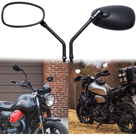 Motorrad Lenker Spiegel Paar M8 M10 Universal einstellbar für Scooter Chopper Sport Bike (1/5)