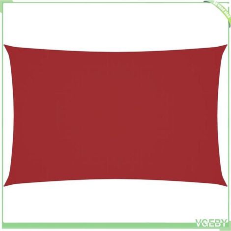 Voile de parasol - FAFEICY - 135644 - Rectangulaire 2x5 m - Rouge - Tissu Oxford PU (1/5)