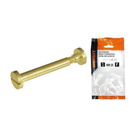 2,0 x VITE GIUNZIONE MOBILI OTT ORO LUCIDO SELF WORKIT