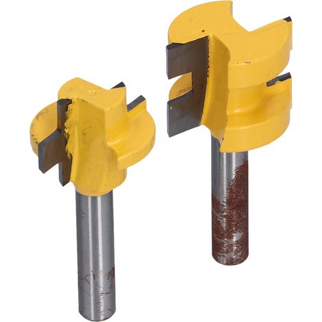 2 Pièces Fraise à Rainure en T, Fraise à Bois avec Dents Carrées pour Découpe Précise, Outil de Rainurage 8mm pour Travail du Bois (1/5)