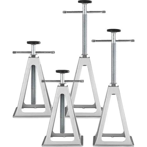 Crics de stabilisation de caravane, hauteur réglable, haute capacité de charge, argent (1/2)