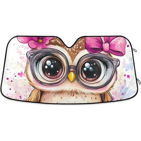Pare-soleil de voiture pliable en forme d'écureuil mignon pour (1/5)