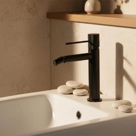 Exagonshop Rubinetto miscelatore bidet senza scarico in ottone