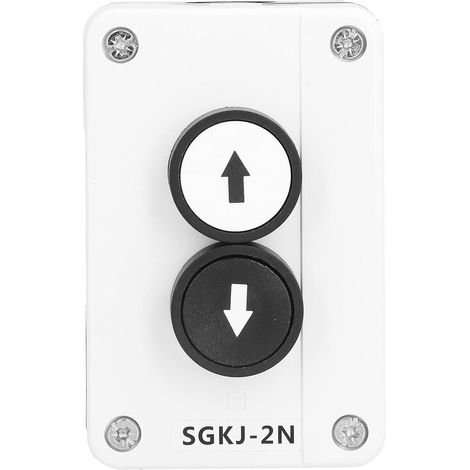 Bouton poussoir, interrupteur de flèche haut et bas, SGKJ-2N Station bouton-poussoir Flèche haut et bas pour porte roulante Camion Tableau de chargement Interrupteur pour démarreur électromagnétique (1/5)