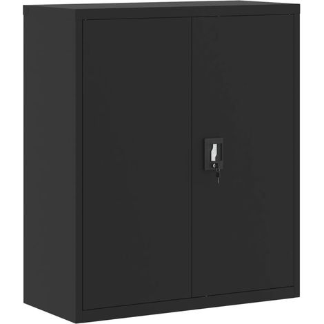 File Cabinet Black 90x40x105 cm Steel vidaXL (1/5)