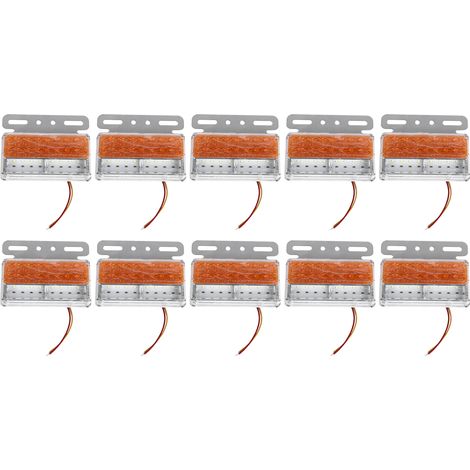 Lot de 10 feux de gabarit latéraux étanches IP68, ultra-lumineux, 12 V CC, pour voitures, camions et remorques. (1/5)