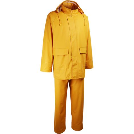 Complet de pluie PU/PVC Support polyester Coutures échanchées Taille S - SINGER - VPLOCEAN