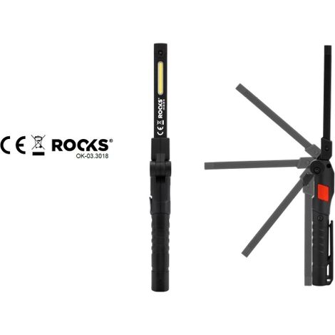 Lampada da Ispezione a Penna Pieghevole ROOKS COB Super Slim 100 lm (OK-03.3018)