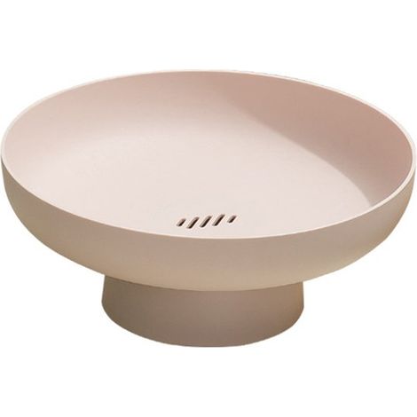 Frutero - Cesta de almacenamiento para cocina - Organizador - 1 pieza - Rosa - Metal (1/5)