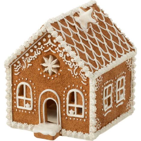 Décoration de Noël "Maison Pain d'Épice" 18cm Marron (1/5)