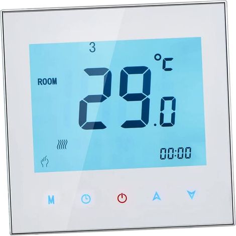 LCD Touchscreen Thermostat for Water Heating 3A 110-230V Weekly Programmable Temperature Controller (1/5)