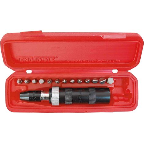 Teng Id515 - Set di 15 cacciaviti a percussione, attacco quadro da 1/2"