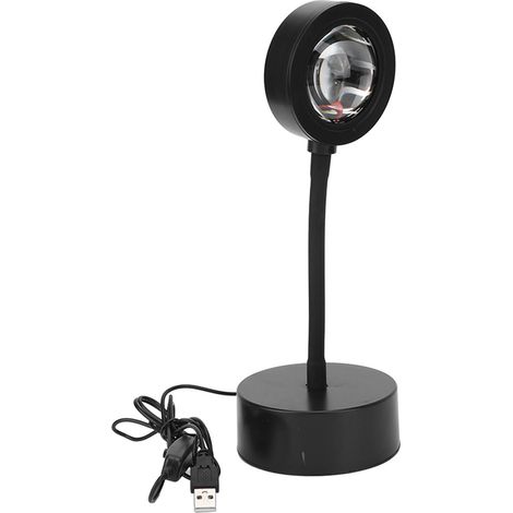 Projecteur de coucher de soleil LED RGB 5W USB, tube flexible à haute transparence, idéal pour les fêtes à domicile, lumière chaude (1/5)