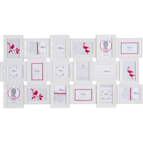 Atmosphera – Pêle-mêle mural 18 photos 102 x 53 cm – Papier et plastique – Suspension murale facile – Pour photos 10 x 15 cm (1/3)
