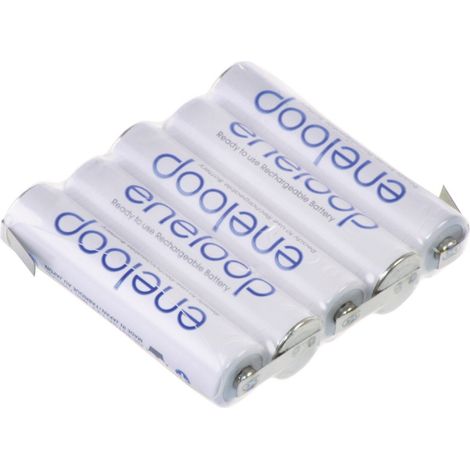 Panasonic eneloop Reihe F1x5 Akkupack 5x Micro (AAA) Z-Lötfahne NiMH 6 V 750 mAh