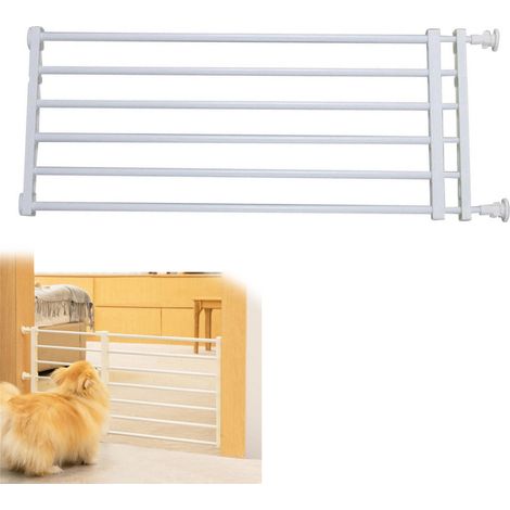 Porte pour animaux, cloison pour chien, barrière de séparation pour animaux, convient aux chats et chiens de petite et moyenne taille, clôture de séparation domestique 36 cm 59 cm-100 cm (réglable) (1/5)