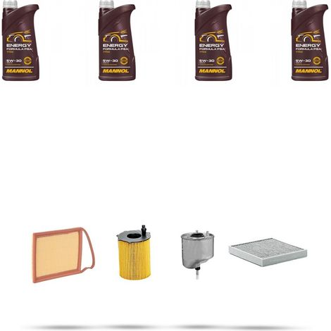Kit tagliando 4 FILTRI e 4L OLIO compatibile con Peugeot 508 1.6 BlueHDI 82kw Dal 2010 (1/5)