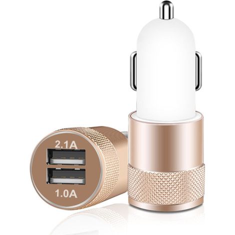 Universal car charger with two gold-plated 3.1A USB ports - AquaForge (1/2)