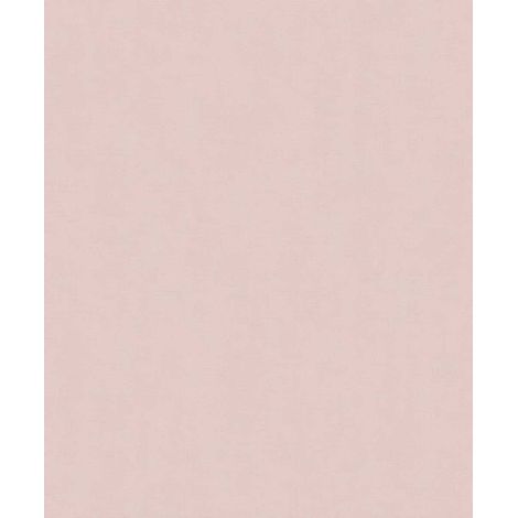 Papier peint uni effet toile lin rose poudré (1/2)