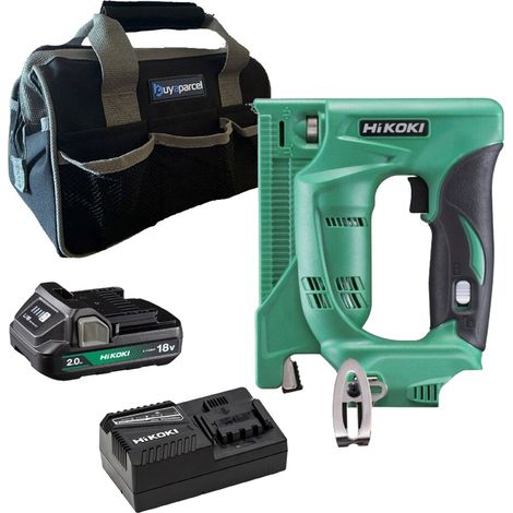 Hikoki N18DSLW4Z 18v Cordless 23G Stapler + X1 2AH Battery + Charger + Bag (1/5)
