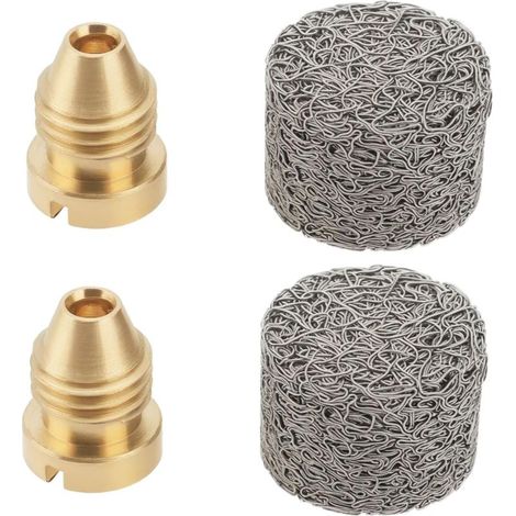 Sollbry 2er-Pack 1,0 mm Messing-Schaumkanonendüsen für Schaummaschinen, Ersatzteile für 3000 PSI Schneeschaumlanze (1/5)