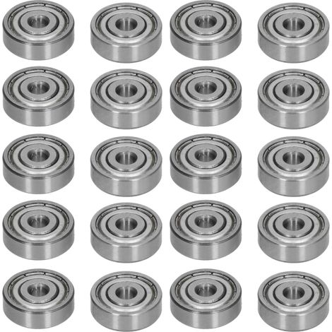 20 Roulements à Billes Double Joint, Acier, Rainure Profonde, pour Équipements Techniques 3600-0416-0004 (1/5)