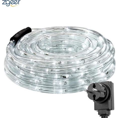 10M Tube Lumineux, Guirlande Extérieure, Néon LED, Blanc Froid 6000-6500K 6W (1/4)