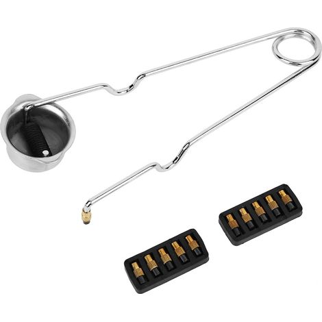 Briquet à étincelles à pierre à étincelles, tête ronde en acier nickelé + 10 pierres à allumer pour le soudage (1/5)