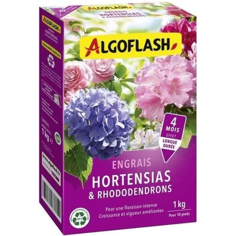 Fertilizante para Hortensias y Rododendros - ALGOFLASH NATURASOL - 1 kg (1/2)