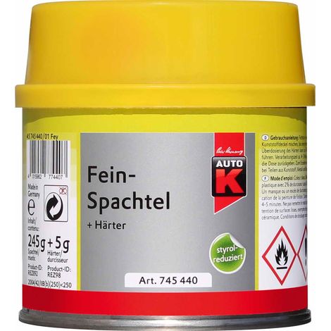 Auto-K Feinspachtel + Härter 250 g Spachtel Spachtelmasse