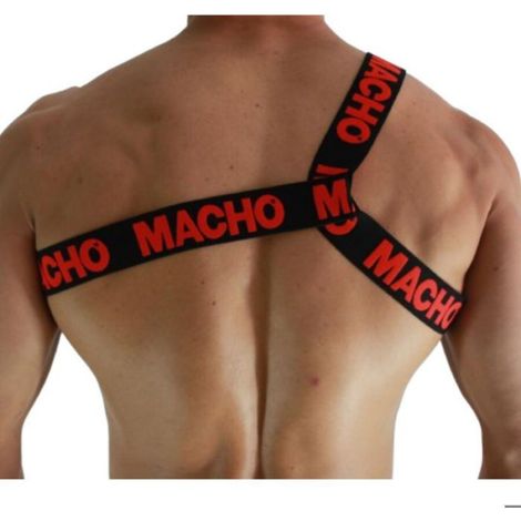 Harnais Roman - Élastique Avant Arrière - Rouge - Taille L/XL (1/2)