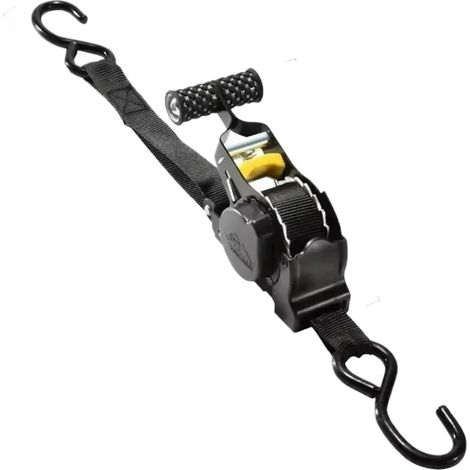 Sangles de charge et rétractables pour voiture, tendeur et cliquet, compatibles avec charge de sacs, moto, voiture, camion (1/5)