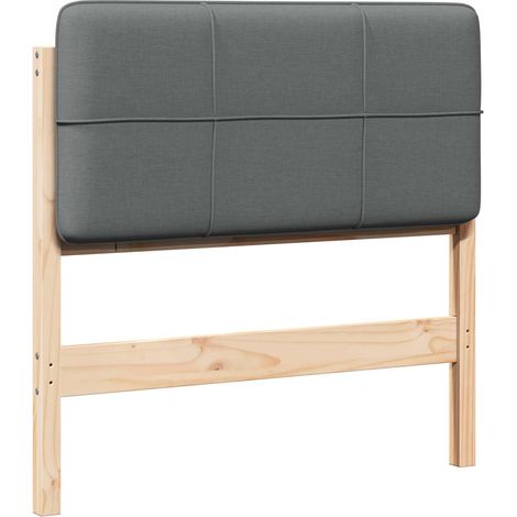 Gepolstertes Kopfteil mit Kopfteil Braun und Hellgrau 90 cm vidaXL