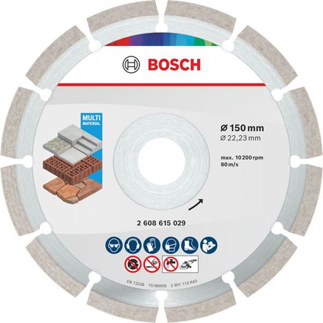 Bosch Multi Material Diamond Trennscheibe, 150 x 22.23 x 7 mm 10 Stk. - 2608615042 (1/5)