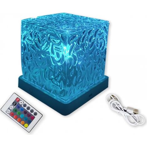Filiyano – Lampe projecteur d'ondes océaniques, lampe Aura Minuit 16 couleurs avec commande tactile, lampe à effet aurore boréale (1/5)