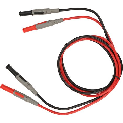 P1032 4-mm-Bananenstecker-Messleitung, spritzgegossenes gerades Multimeterkabel (1/5)
