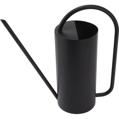 Arrosoir Plante Interieur, 1500 ML Petit Arrosoir en Acier Inoxydable De Jardin avec Un Long Bec Fin pour Plantes D'intérieur et D'extérieur, Noir (1/5)