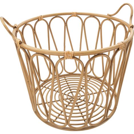 Suchit, Svuotatasche Intrecciatura Effetto Rattan, Marrone (1/5)