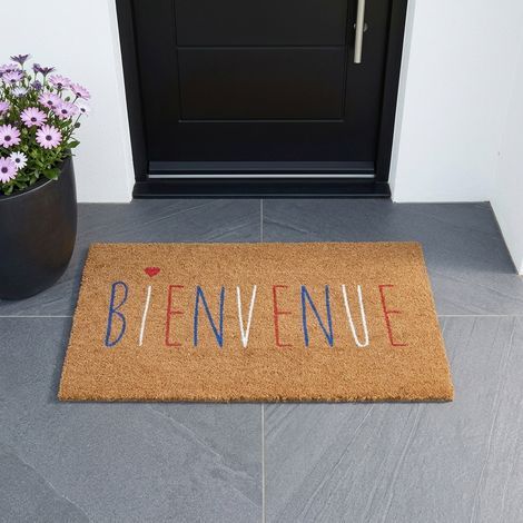 Bienvenue Natural Coir Doormat (1/2)