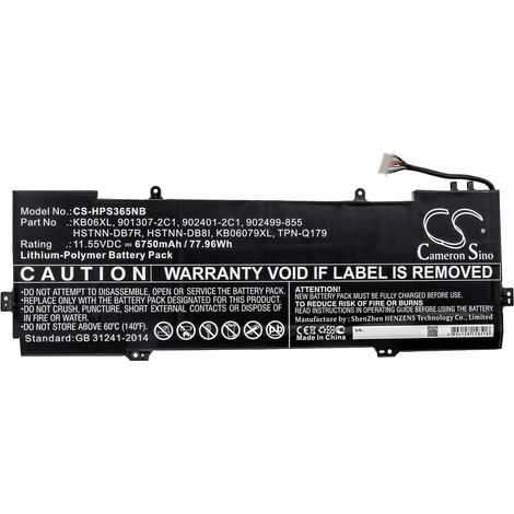 NX - Batterie ordinateur portable 11.55V 6750mAh - 901307-2C1902401-2C1902499-