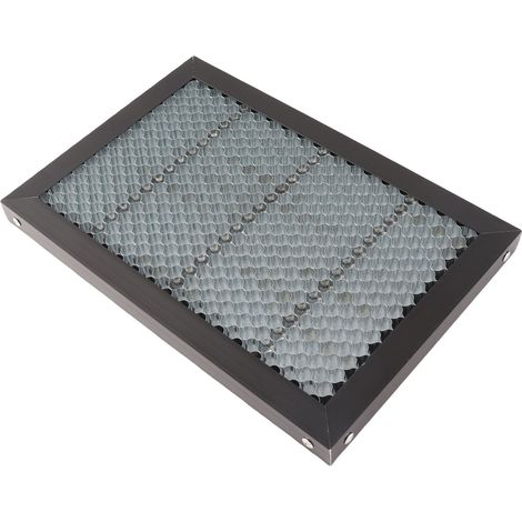 Plateau de découpe laser 300x200x22mm, forme alvéolée, usiné CNC (1/5)