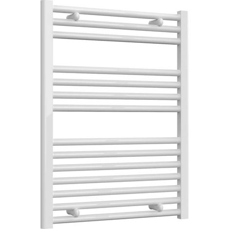 Reina Diva White Electric Towel Rail 800mm High x 600mm Wide (+ White Weekly Program Element) (1/5)