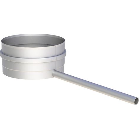 Collecteur de condensats Ø 130 x 250 mm avec tuyau d'écoulement