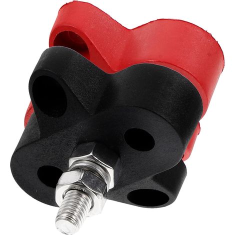 Bornier Électrique pour Voiture 12-48v en Acier Inoxydable et Laiton, Transmission Stable de Puissance, Installation Facile pour Yachts et Camping-Cars, Lot de 2 Pièces (1/5)